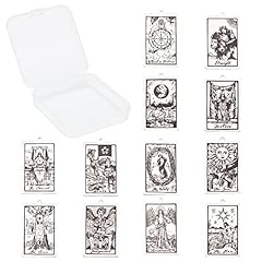1 Box 12pcs Tarot Card Charms 24x40mm