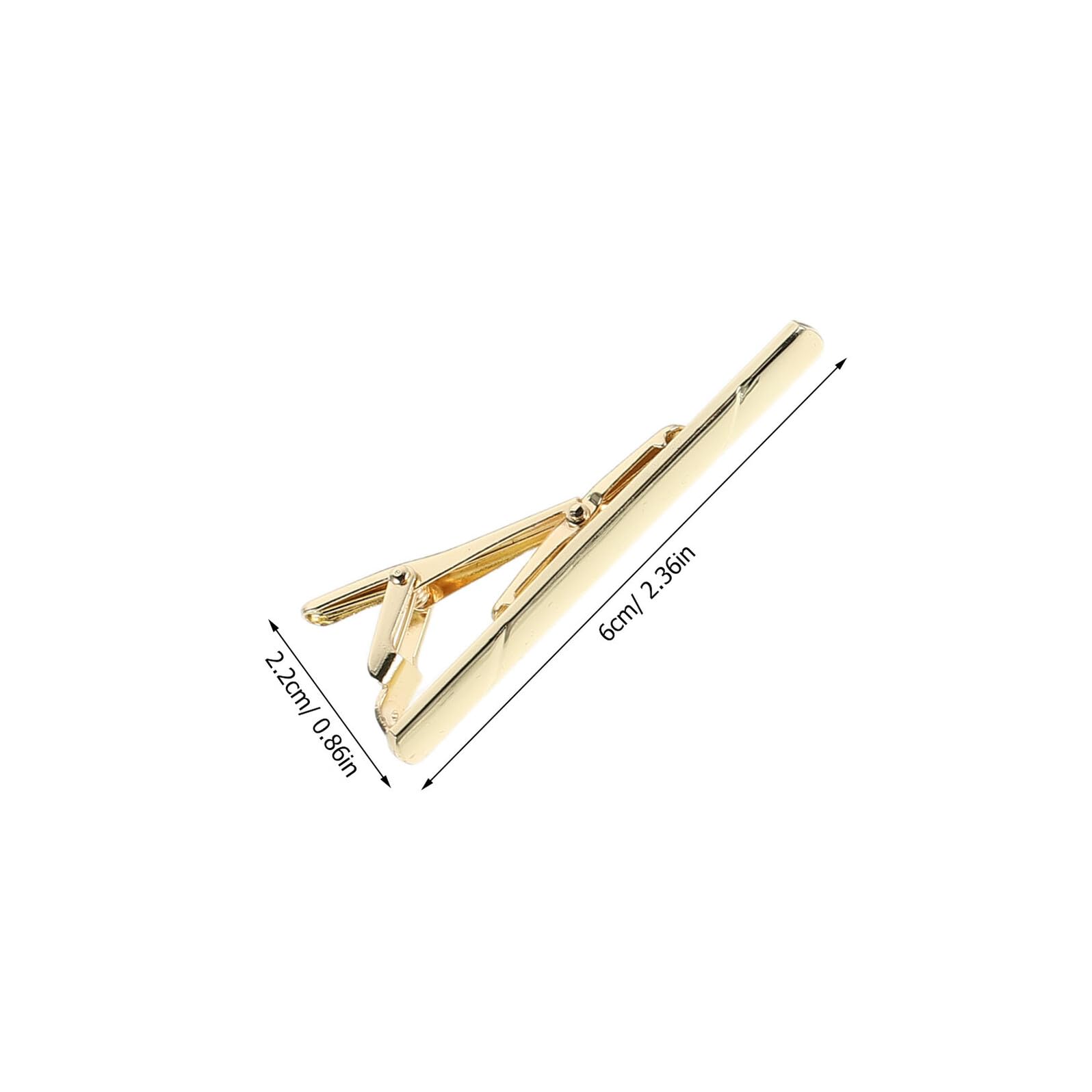 Holibanna 10 Unidades Set Elegante de Pinzas para Corbata de Cobre Color Plata con Caja, Adecuado para Ocasiones de Negocios y Regalos Personalizados para Papá y Padrinos