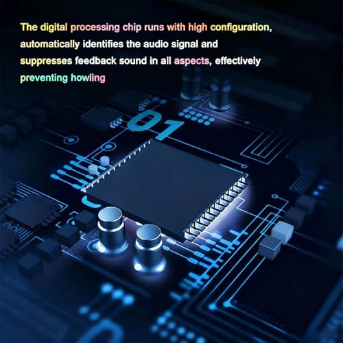 Supresor de retroalimentación con desplazamiento de frecuencia, procesador profesional de micrófono 6 entradas y 6 salidas para eliminación de lloros en escenarios, conferencias, KTV y control de efectos de audio miniatura 4