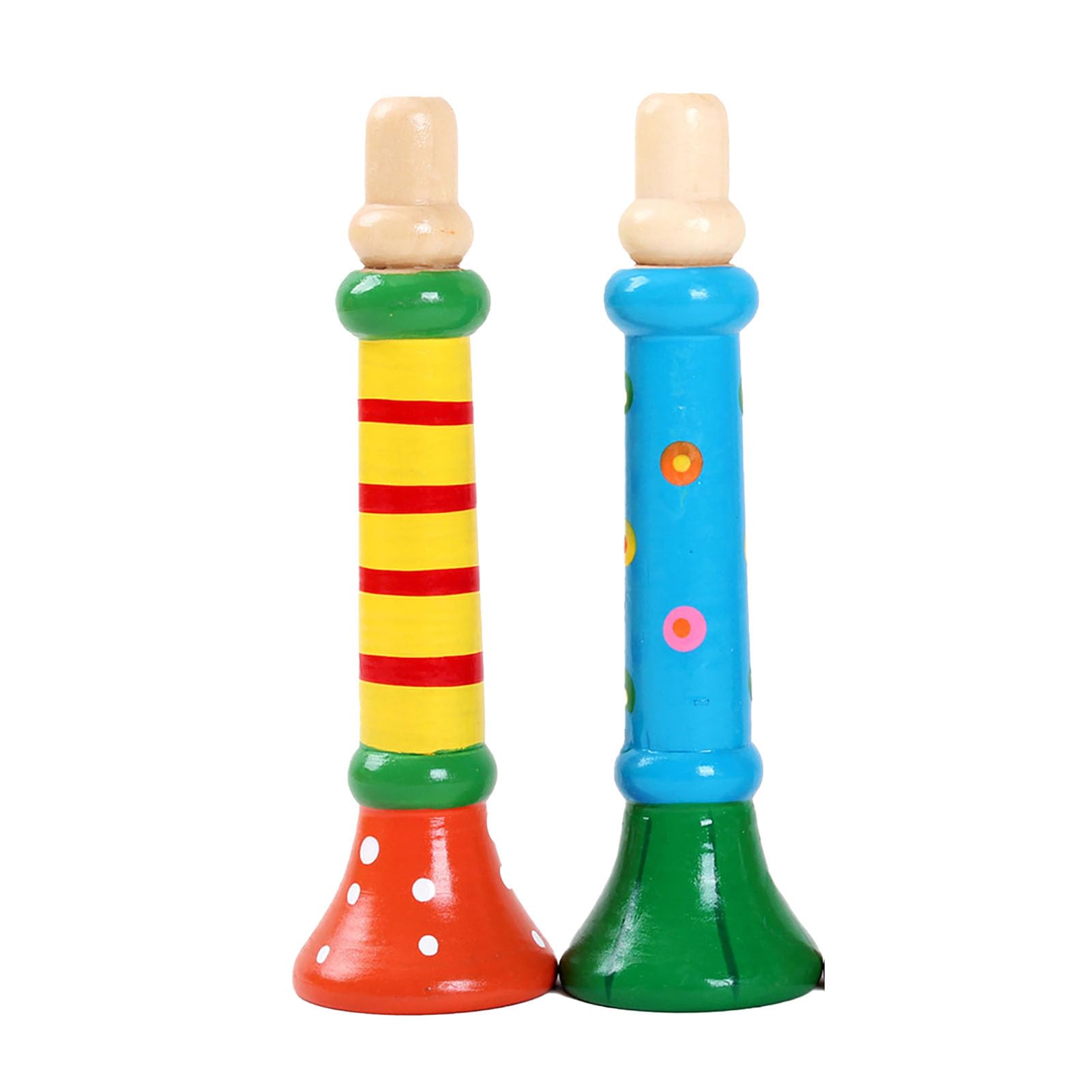 RASTKY Durable Wooden Trumpet Toy for Kids, Lightweight Trumpet Musical Instrument, Educational Music Education Whistle, Portable for Travel — view 7