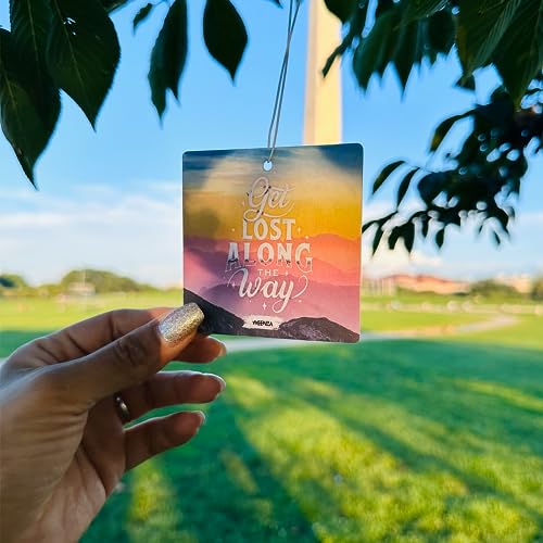 Image of Air Freshener | Long Lasting Car Mirror Hanging Air Fragrance | Motivational Quotes | Pleasant Smelling Scent | Luxury Vehicle Air Freshener for Men and Women | (MEGA PACK OF 16 SCENTS)