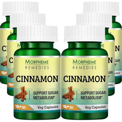 Image of Morpheme Remedies Cinnamon 500mg Extract 60 Veg Caps - 6 Bottles