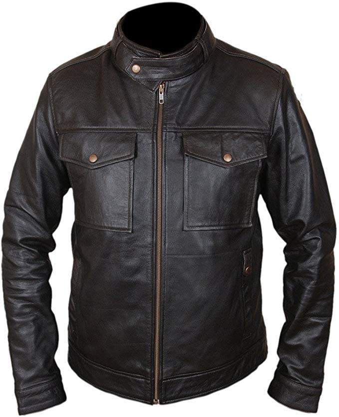 Men Bucky Barnes Captain USA Civil Waar Faux Leather Jacket2