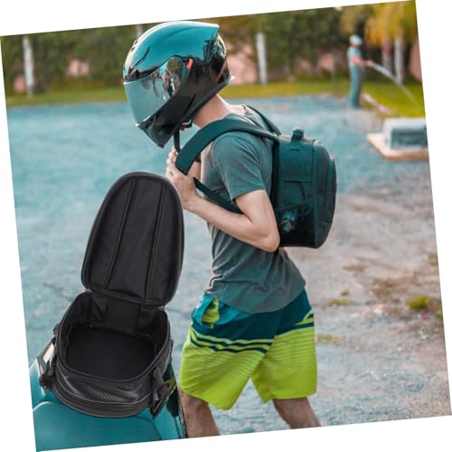 Bolsa trasera impermeable para motocicleta y porta casco, bolsa multipropósito para asiento trasero de moto para conducción al aire libre y deportes de motor miniatura 6