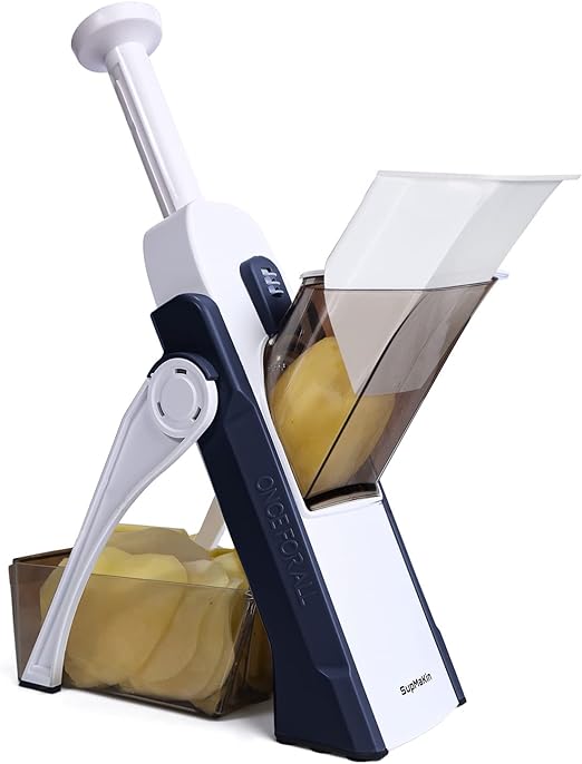 SUPMAKIN Safest Mandoline Vegetable Slicer, Potato Chip Cutter