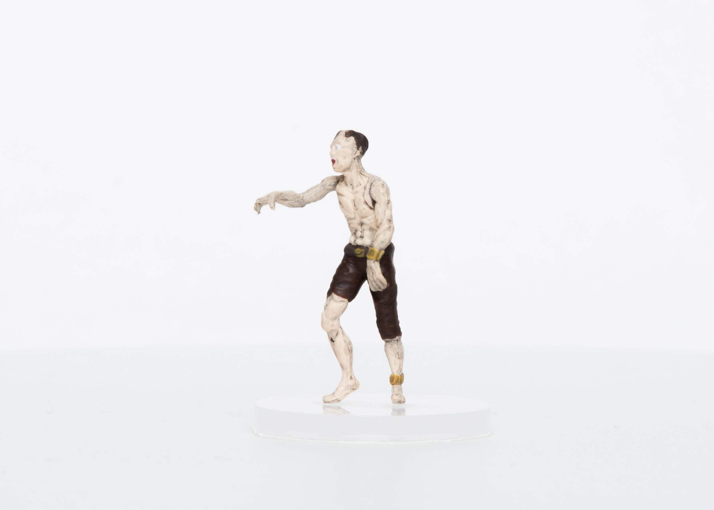 Personajes de aventura - Zombie Male Human Reacher - Miniatura de plástico para D&D o Pathfinder
