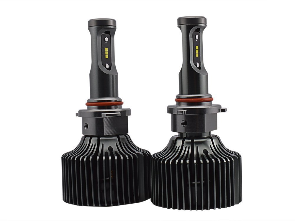 KATUR 2 szt. super jasne żarówki LED do reflektorów zestaw jasny łuk wiązki 9005 60 W 4200 lm 6000 K zimna biel P68 wodoodporny regulowany zestaw do konwersji długości ostrości - 9005 (H10, HB3)
