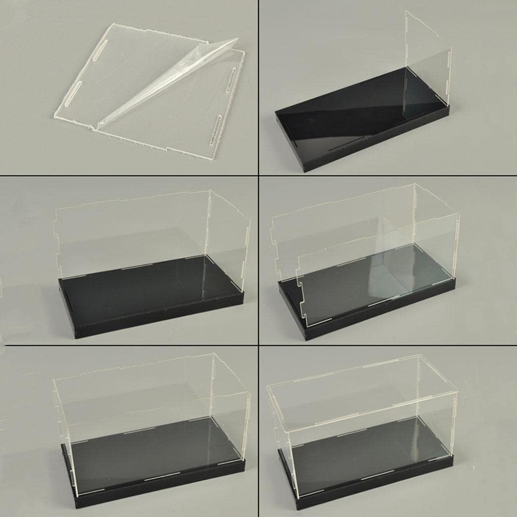 Transparente Acryl Vitrine, Staubdichte Vitrine, Thekenbox, Aufbewahrungsbox (Modell), 10 x 10 x 20cm