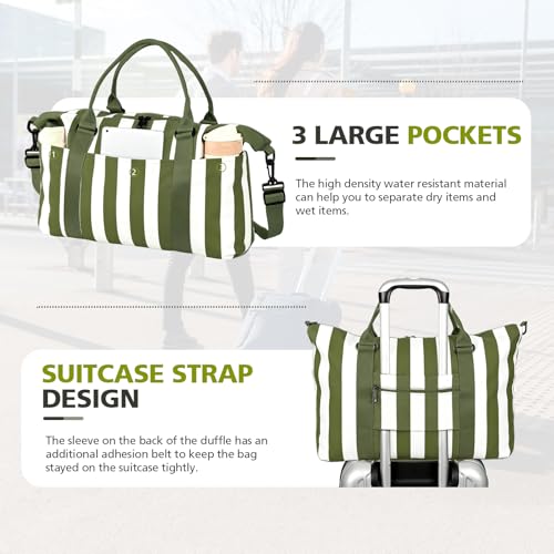 Image of TOPBAG Travel Duffle Bag, Waterproof Weekender Carry On Tote Bags for Women, Sport Gym Bag for Men, Hospital Bag for Labor and Delivery, Overnight Luggage Bag with Trolley Sleeve