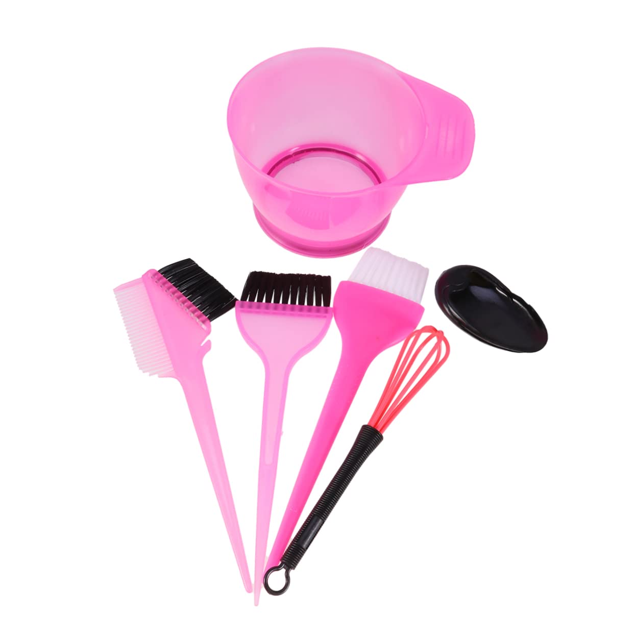 IWOWHERO Rose Hair Coloring Bowl Set Hair Dyeing Tools Kit Professional Salon Home Use