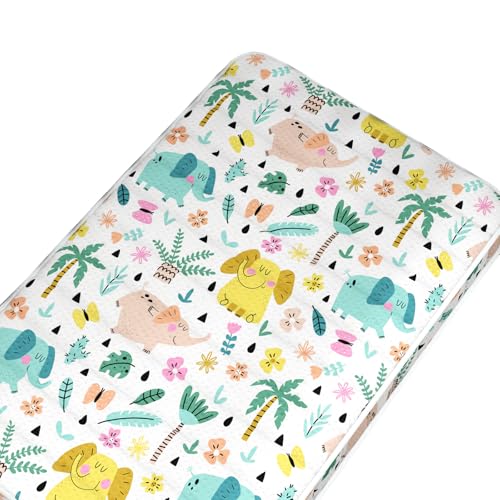Image of 3 Inch Mini Mattress, 38 inch Lx26 W Mattress, Toddler Mattress with No Gaps Edge Reinforcement High Density Foam, Odorless and Steady, Elephant