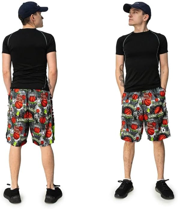 Flow Society Grey FS Hoops Attack Boys Athletic Shorts - Boys Basketball Shorts