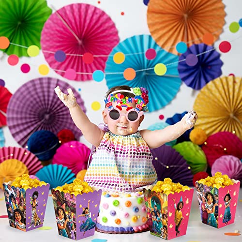 24Pcs En-Canto Birthday Party Supplies. Party Favor Popcorn Boxes, Kids Boys And Girls For Birthday Decorations Popcorn Gift Boxes #TOP5