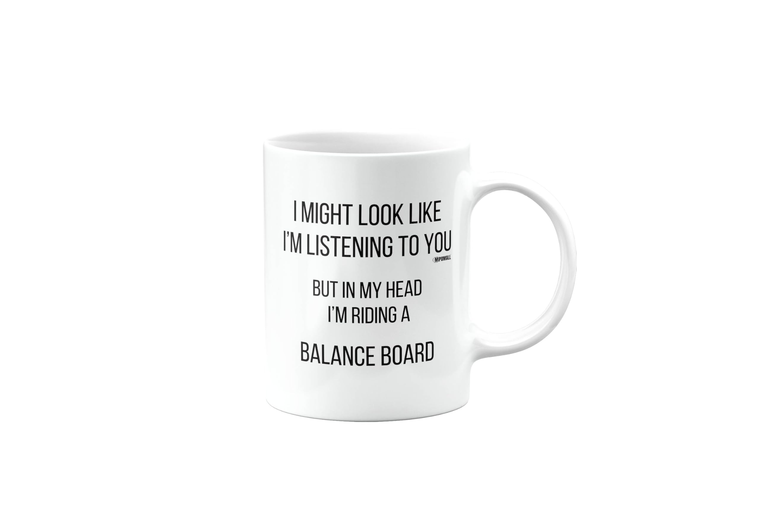Balance Board, Birthday Gifts for Men or Women or Bestfriend, Funny Mug, Joke, Gag or Silly, Gift for Someone who Loves, Secret Santa, Presents for Christmas, I'm Riding, mm-CA_231_6