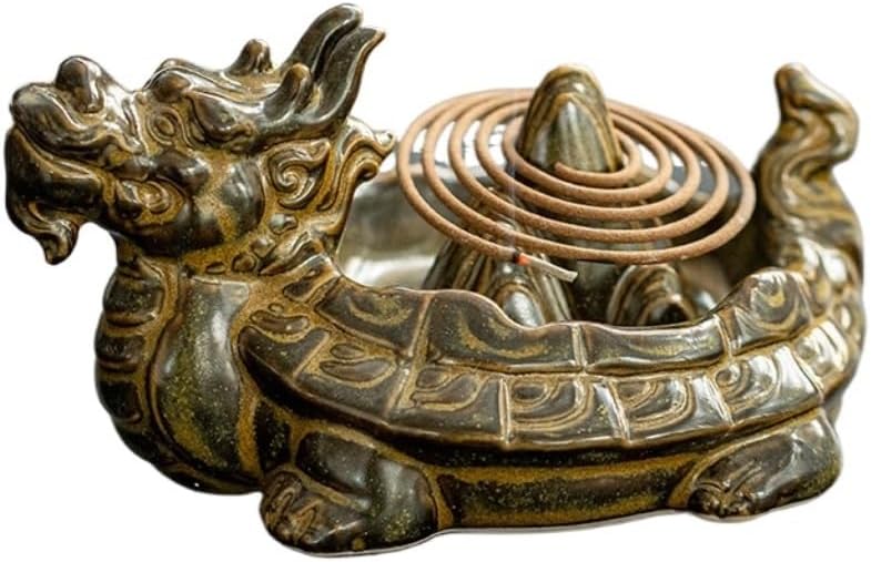 Incense Stick Holder Chinese Dragon Turtle Incense Aromatherapy Home Decoration Office Incense Burner Mosquito Incense Burner Incense Holder for Sticks