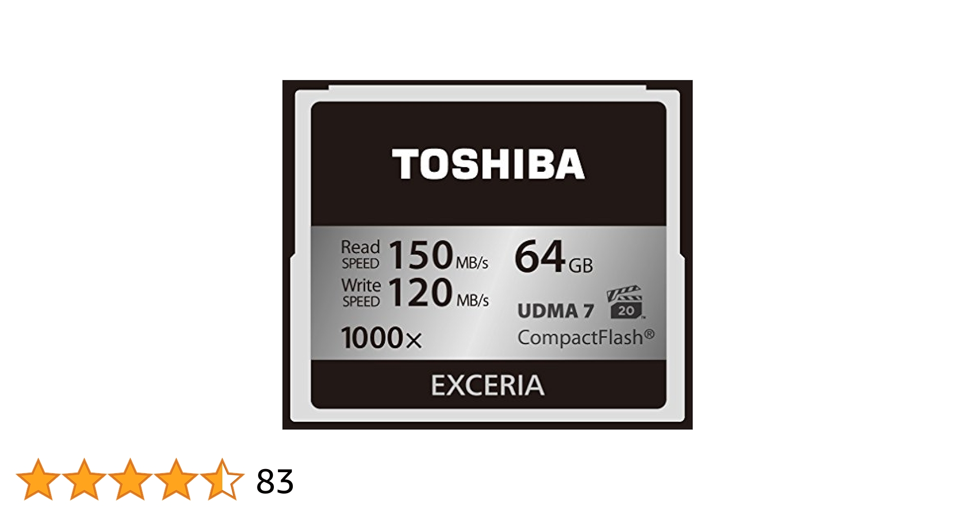 Amazon.co.jp: TOSHIBA コンパクトフラッシュカード 64GB