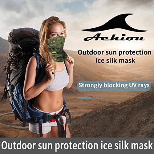 Image of Achiou Cooling Neck Gaiter, UV Protection Face Cover Scarf for Men Women