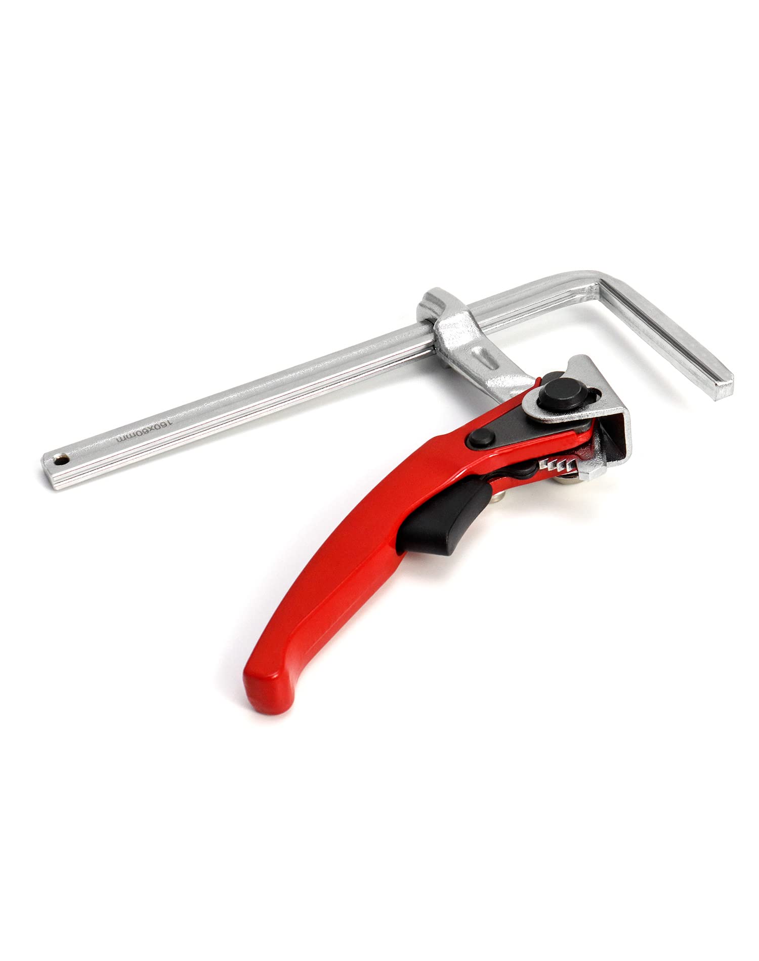 QWORK® Zacisk siłowy, zacisk stołowy, dźwignia dźwigni, szybki zacisk o pojemności 160mm i 60mm głębokość gardła do szlifowania, cięcia, 2pcs