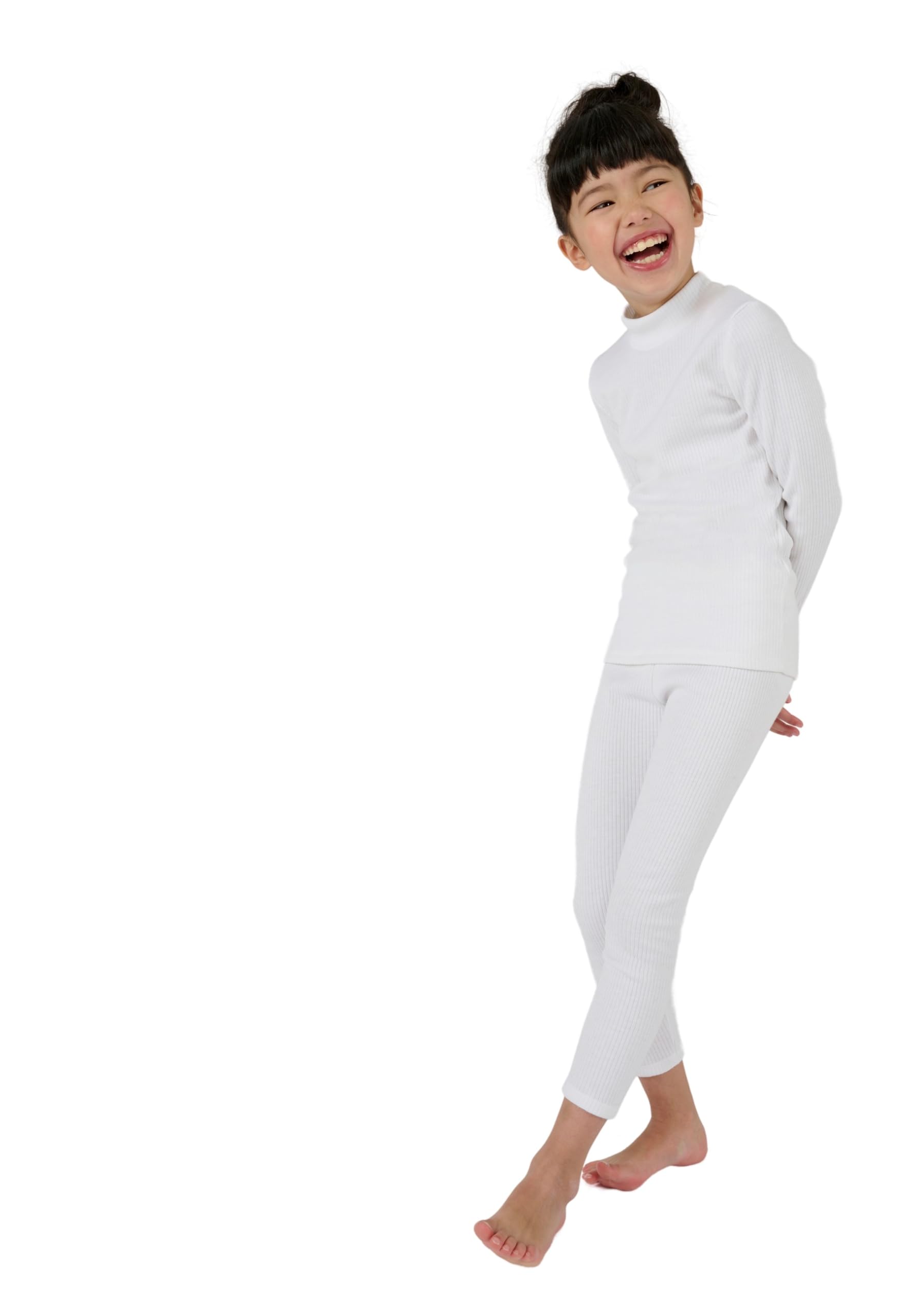 Damart T- Shirt Thermolactyl Col Montant, Côtes Molletonné Haut Thermique Fille