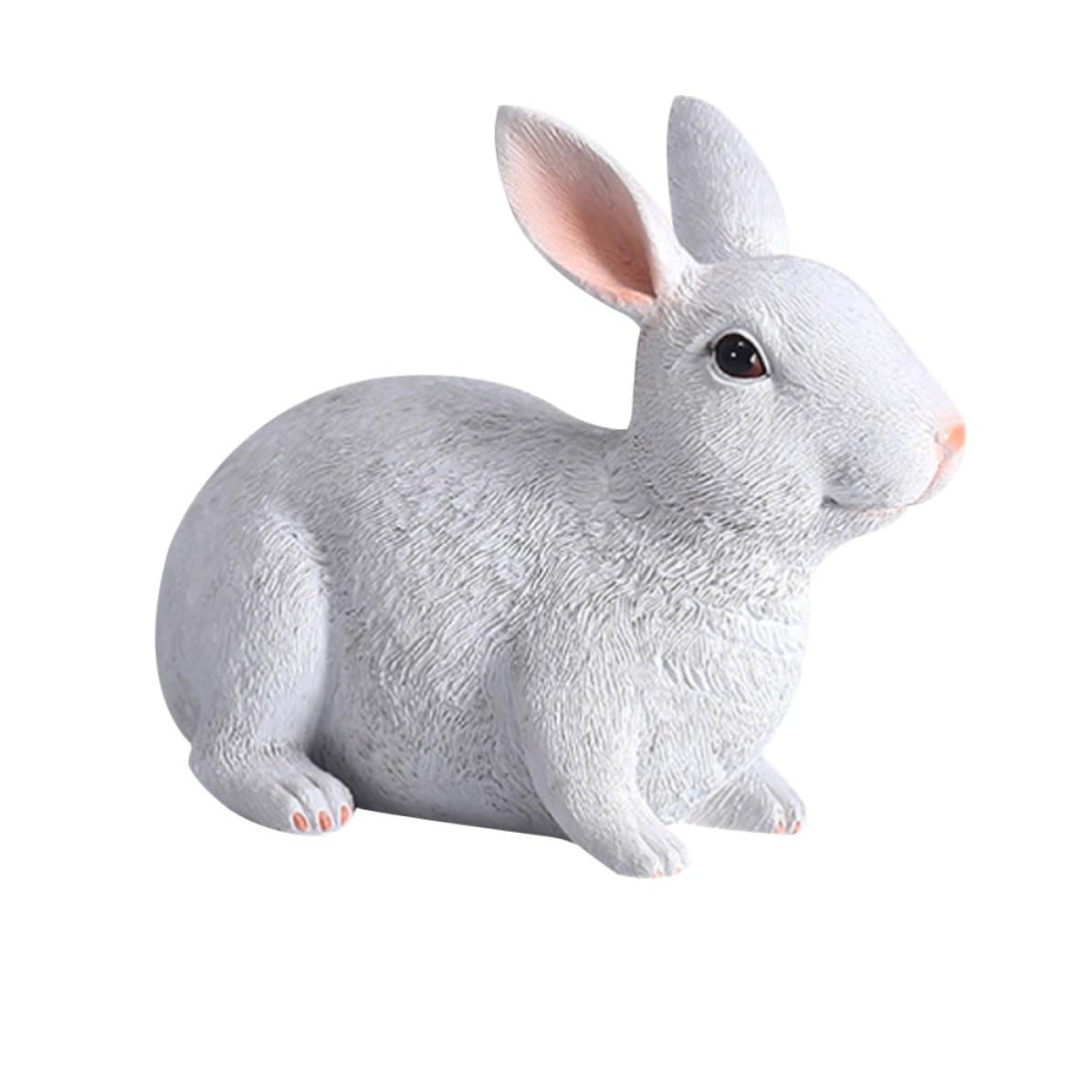 Ornement lapin en résine étanche pour aménagement de balcon et maison