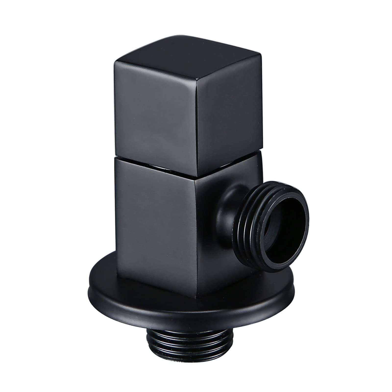 TREDSWQCV Brass G1/2 Toilet Flush Angle Valve 1Pcs(Nero)