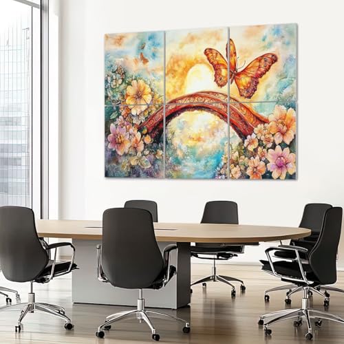 Paneles acústicos decorativos de 6 piezas VVLUXIDECO, 72"x48", absorbentes de sonido, autoadhesivos para estudio y oficina miniatura 7