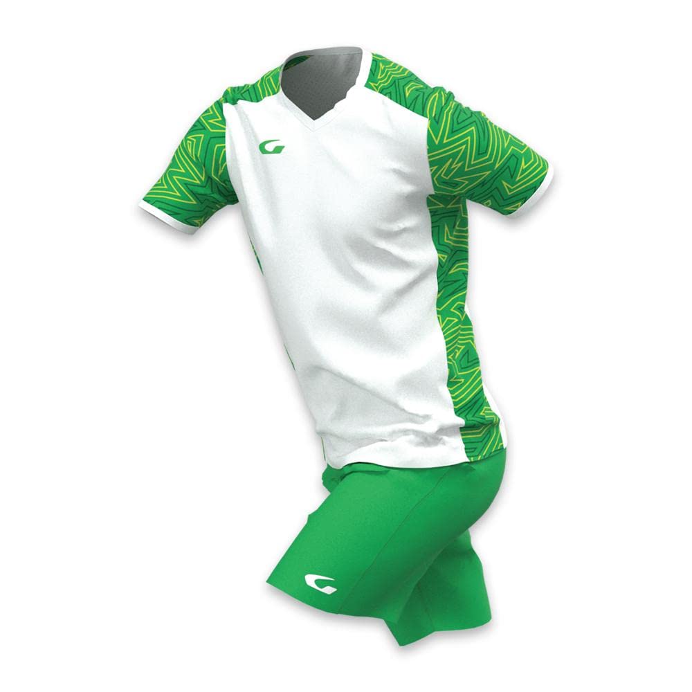 GEMS AM01-0331 KIT LAOS Football kits Unisex WHITE/FOREST GREEN XS