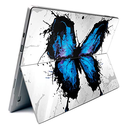 Image of MightySkins Carbon Fiber Skin for Microsoft Surface Pro 7 - Butterfly Splash | Textured Carbon Fiber Finish | Easy to Apply, Remove, and Change Styles | Made in The USA