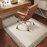 Easy to Clean and Store : Place the office chair mat on a clean floor before use. It can be easily rolled up and stored when not in use, and will not leave sticky residue on the floor. The adsorption effect will not diminish if used again. Easy to clean and washable. Beautiful appearance, a perfect addition to any office/desk.
