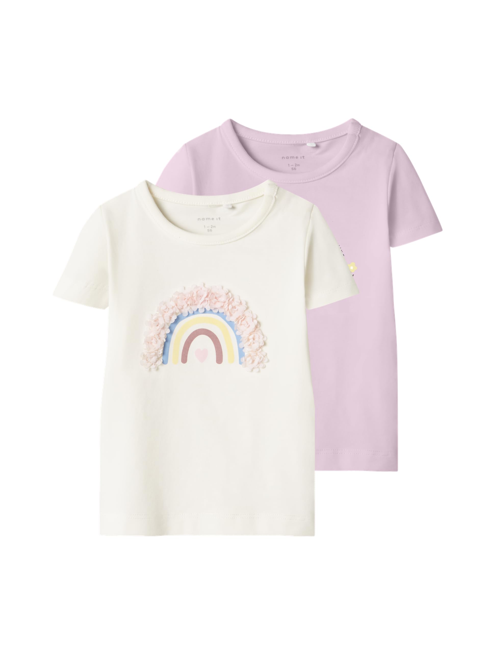 Name It Nbffines 2P SS Top Box, Cloud Dancer, 86