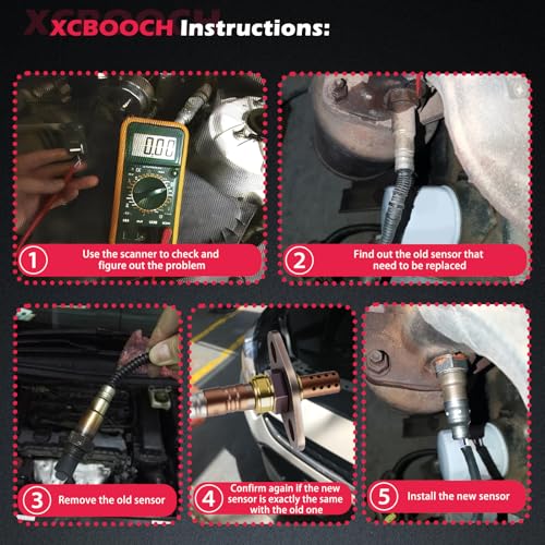 Sensor de Oxígeno Automotriz Set de 2 Compatible con Toyota miniatura 6