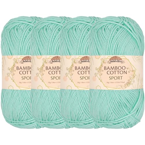 Image of JubileeYarn Bamboo Cotton Sport Yarn - 50g /Skein - Caribbean Reef - 4 Skeins