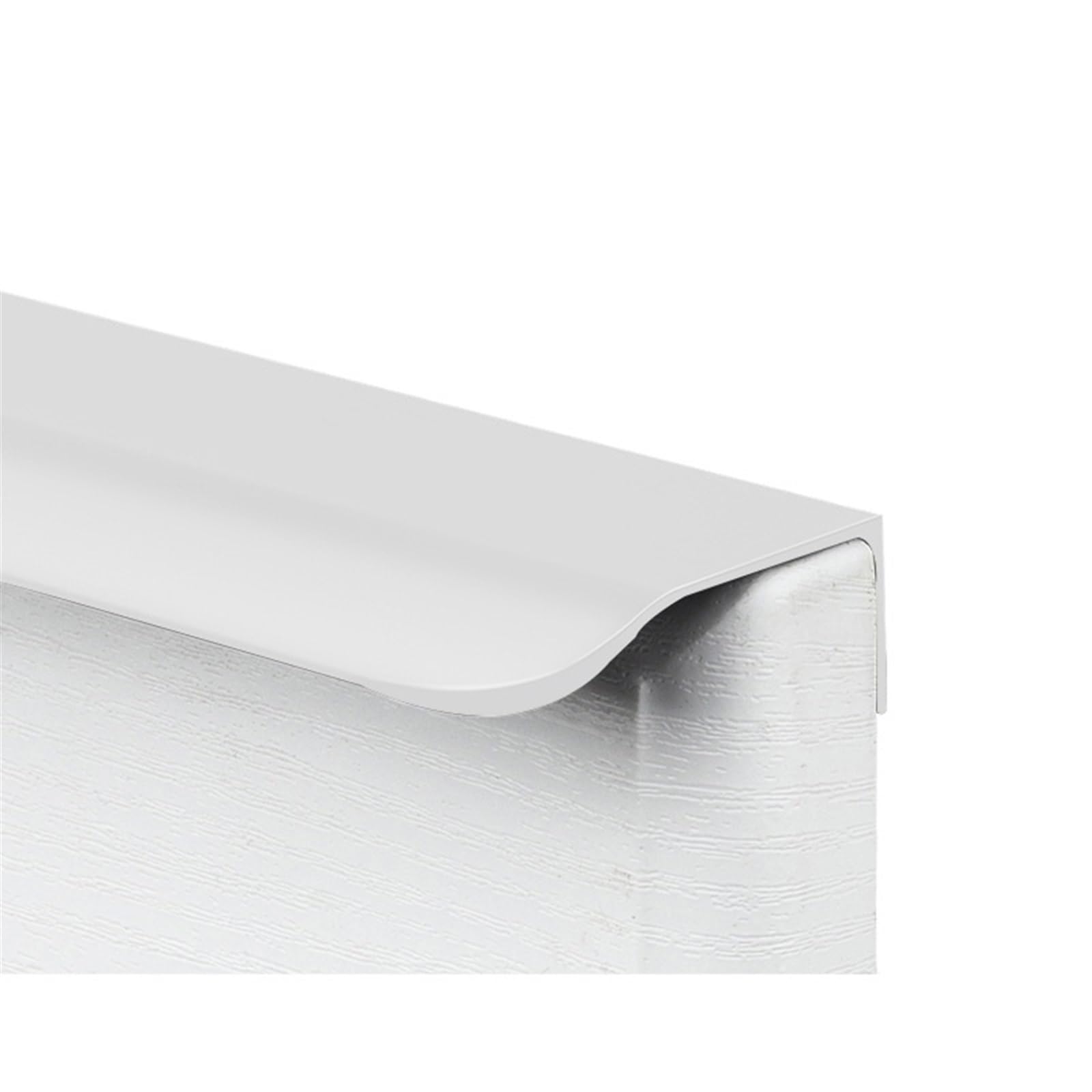 Ytbhshxz White Drawer Handles， Modern Minimalist Wardrobe Cupboard Drawer Knobs Kitchen Cabinet Pulls Hidden Furniture Hardware(,Length 200Mm)
