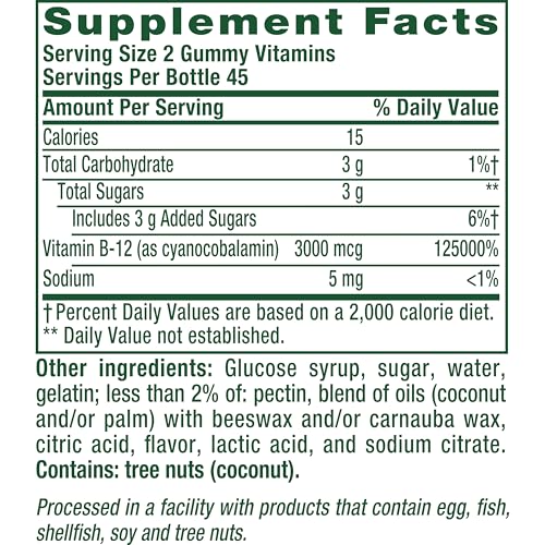 Vitafusion Vitamin B12 Gummies | 3000 mcg Per 2 Gummies | 90 Gummy Vitamins - image 2