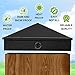 40 Pcs 6 x 6 Post Caps Aluminum Pyramid Fence Post Caps for Actual 5.5 x 5.5'' with Screws for Corridors Decks Mailbox Pole(Black)