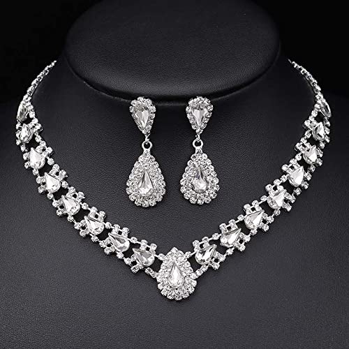 YCTTKDD collane e Orecchini di Perle di da Donna, Set di Gioielli da Sposa, Ornamenti per la Laurea