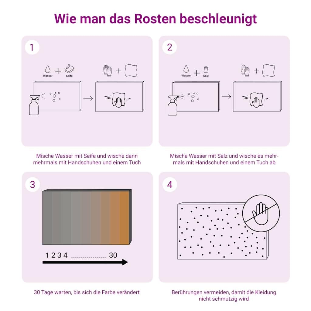 vidaXL Hochbeet, Hochbeet für Garten Balkon Terrasse, Kräuterhochbeet zum Selber Bauen, Gemüsebeet Pflanzkübel aus Metall, Grau Cortenstahl