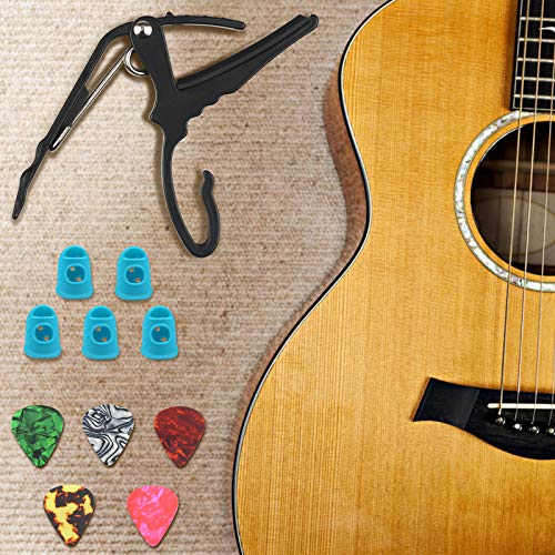 TAZEMAT 6 Médiator Triangle Celluloid et 5 Protèges-Doigts en Silicone et 4 Onglets de Guitare 4 Pince de Maintien et 1… - Les Beatles, Paul McCartney, John Lennon, RIngo Starr, George Harrison TAZEMAT 6 Médiator Triangle Celluloid et 5 Protèges-Doigts en Silicone et 4 Onglets de Guitare 4 Pince de Maintien et 1… – Image 6
