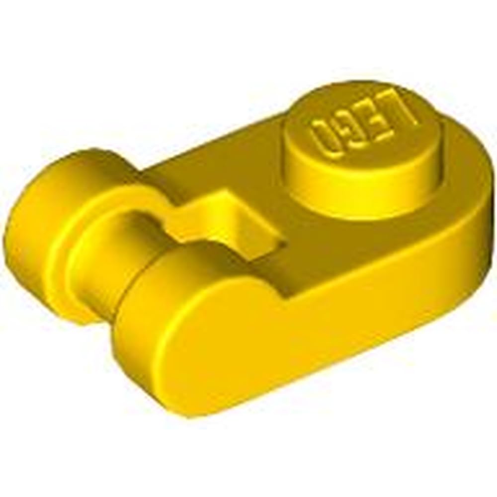 LEGO Plate, Round 1 x 1 with Bar Handle, Part 26047, Part 26047, Choose Your Colour (Yellow, 10, Bricks)