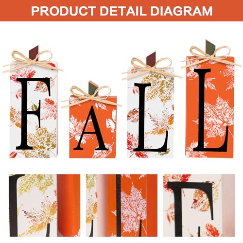 Super-Holiday-Fall-Decor-4-PCS-Autumn-Wood-Sign-Include-Fall-Lettered-Block-Tabletop-Decorations-for-Farmhouse-Harvest-Thanksgiving-Home-Office-Indoor-Party-Decor Super Holiday Fall Decor 4 PCS Autumn Wood Sign Include Fall Lettered Block Tabletop Decorations for Farmhouse Harvest Thanksgiving Home Office Indoor Party Decor