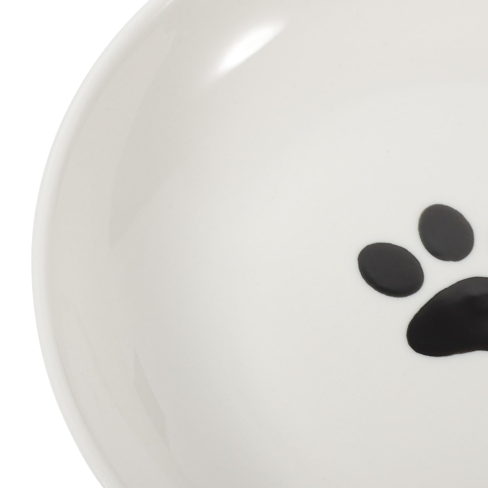 SUPVOX 3 Pièces Set de Gamelles Chat Céramique Ronde avec Base Antidérapante Silicone Bol Plat Large pour et à Courtes Fatigue des Moustaches Entretien Facile