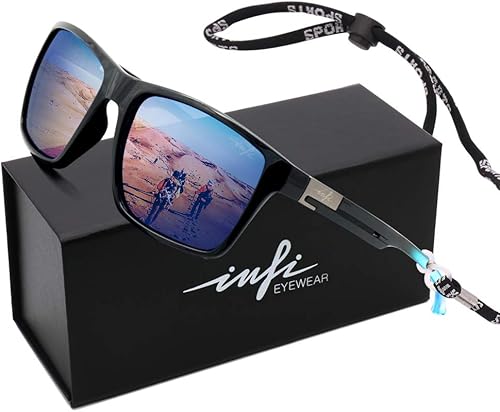 Miniatura 7 de Lentes de sol polarizadas de pesca para hombre, para conducir, correr, golf, deportes, gafas cuadradas con protección ultravioleta