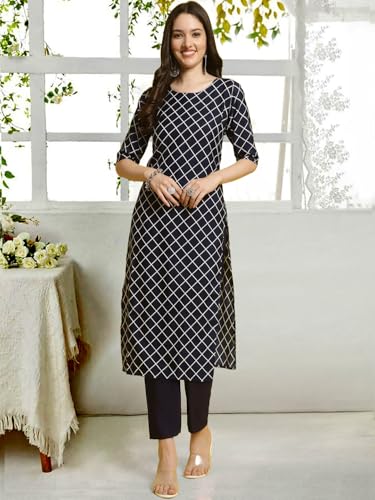 Image of Tee Projekt Straight Kurta & Pant for Women Ethnic Kurta Set for Women (Pack of 2)