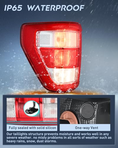 Image of Nilight Taillight Assembly for 2021 2022 2023 Ford F150 XL Driver Side
