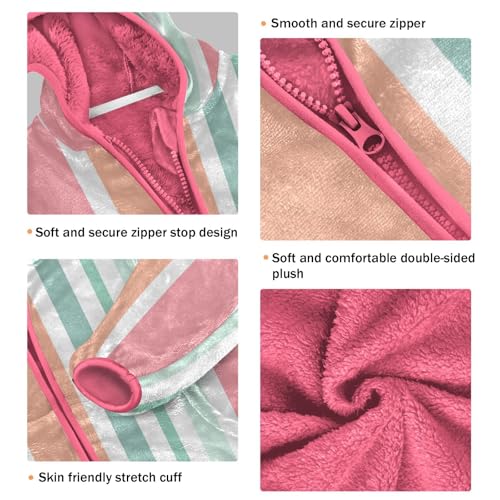 GuoChe Vertical Stripes Boy Fleece Jacket3