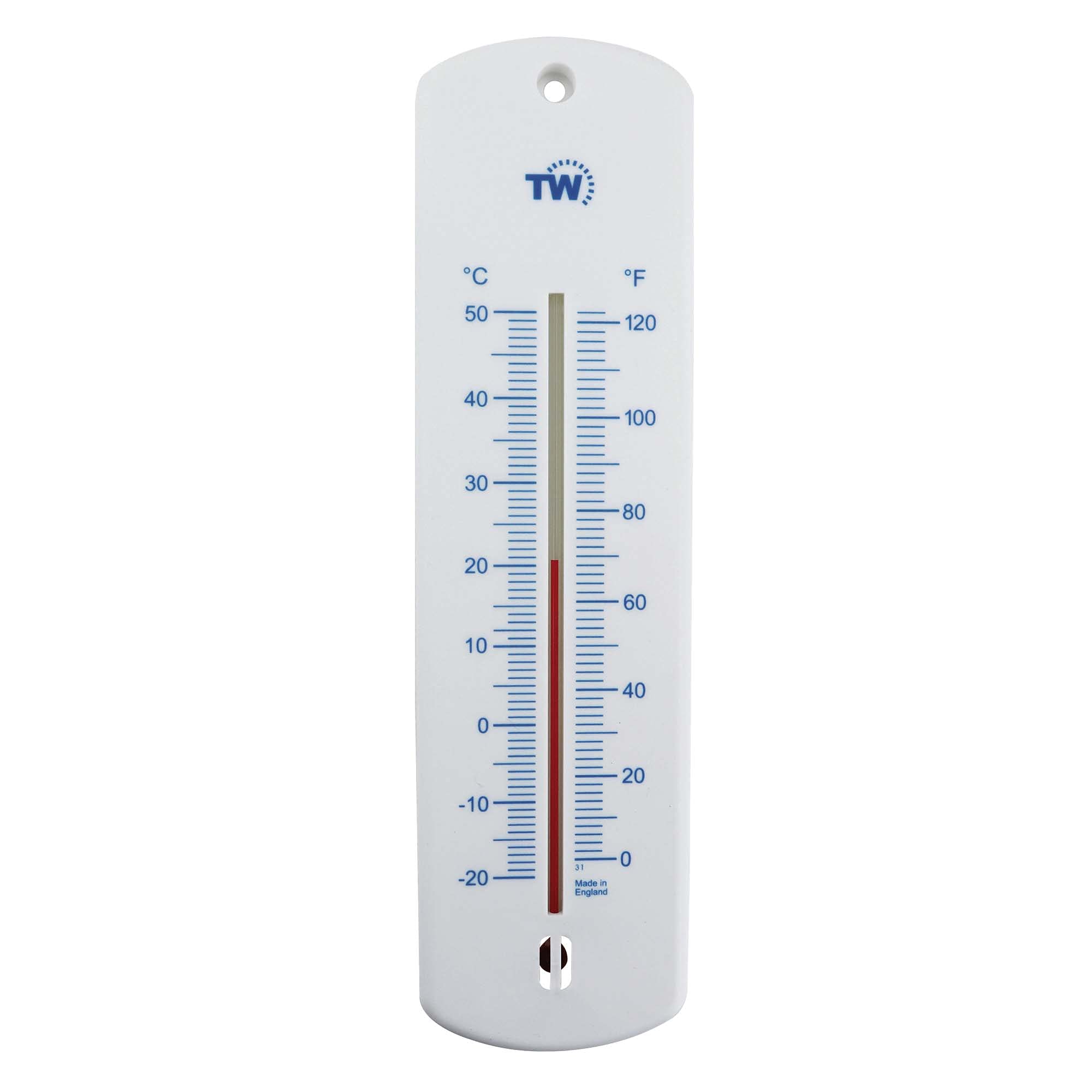 Large 240mm Outdoor Thermometer for Garden - Can be Used as a Greenhouse Thermometer or Home Office Room Indoor Wall Outside (Blue)