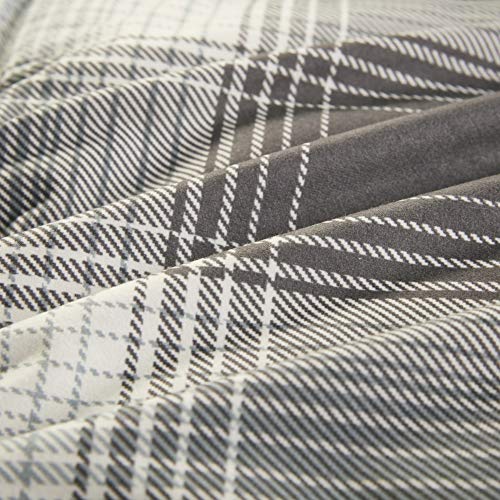 Woolrich Plaid Bedroom Comforter Down Alternative All Season Ultra Soft Microfiber Bedding Sets, King, Grey, 3 Piece #TOP7