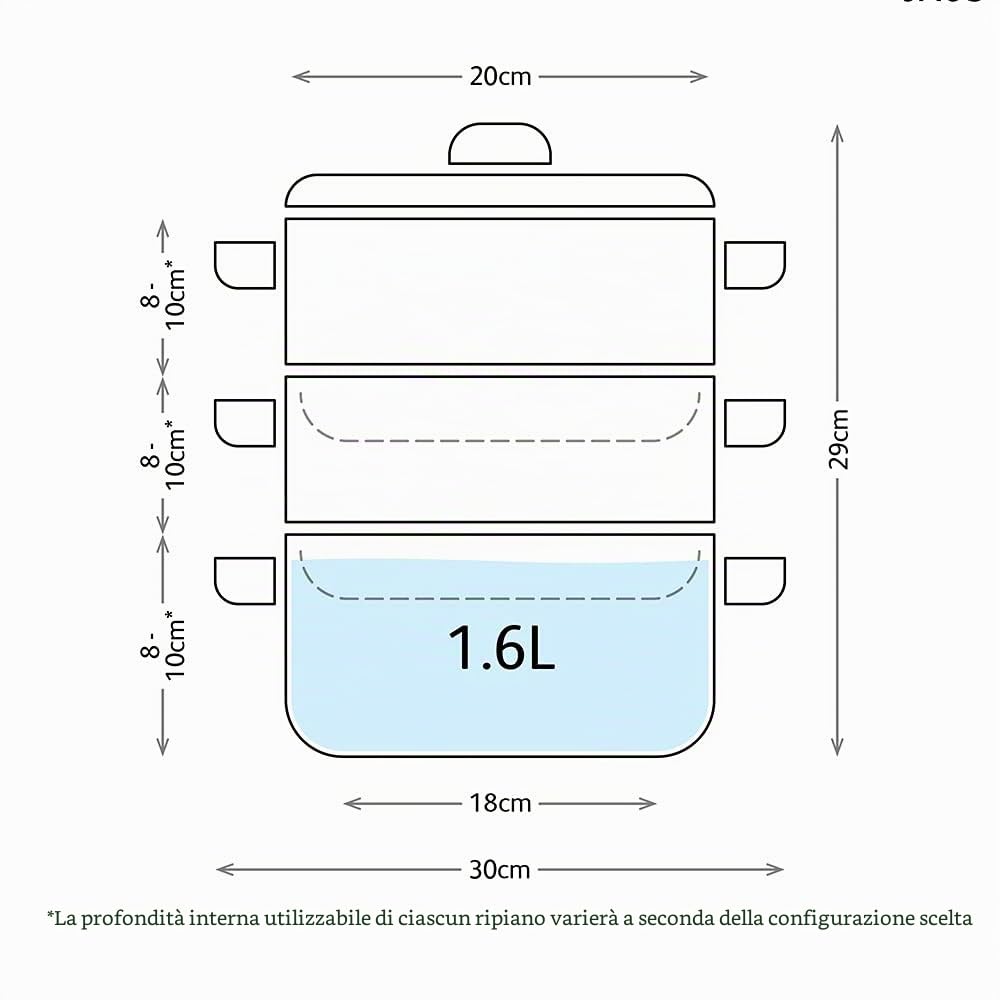 Judge Set di vaporiera a 3 Livelli in Acciaio Inox con casseruola da 20 cm da 1,6 l, 2 piroscafi e Coperchio, Pronto per induzione, in Confezione Regalo
