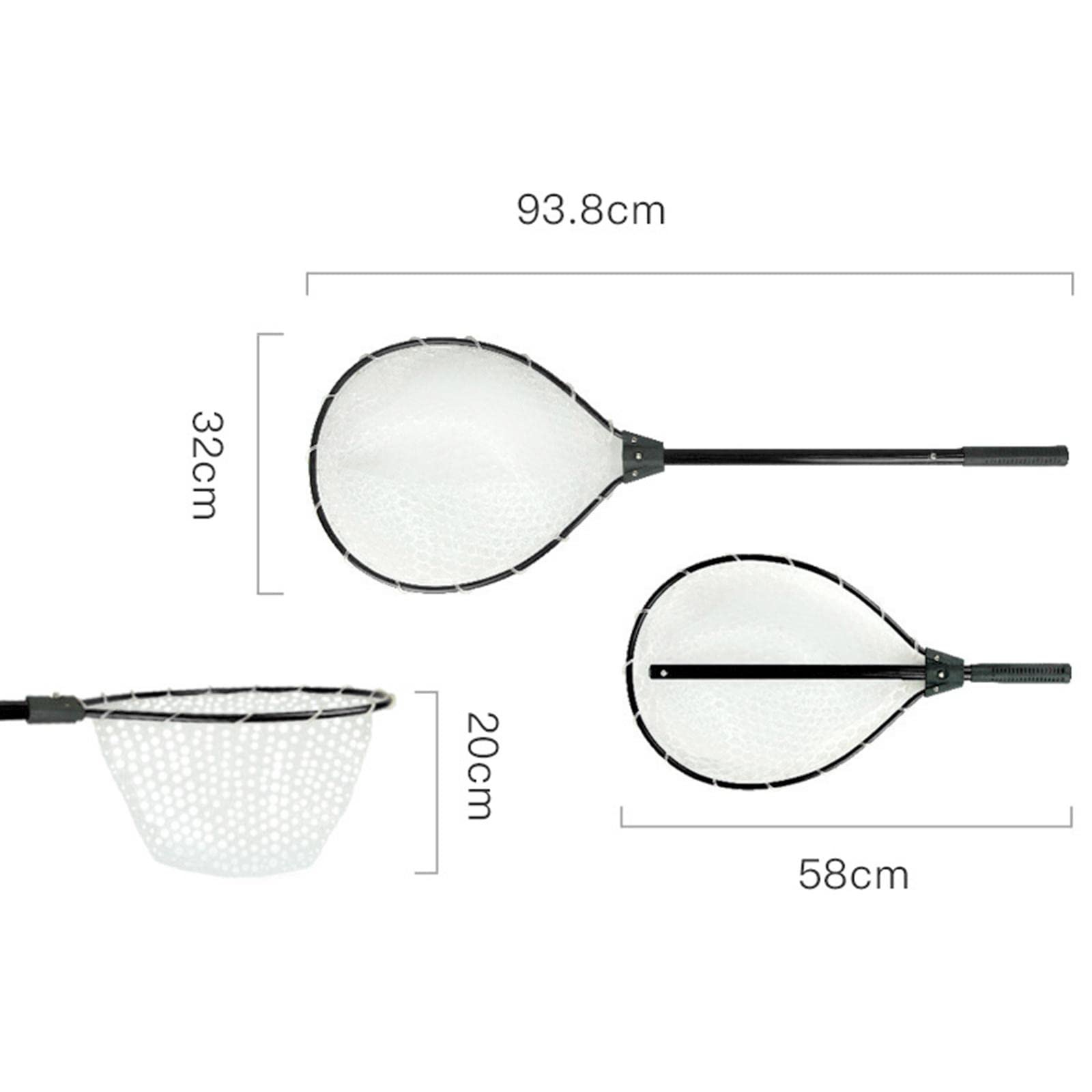 Filet de pêche rétractable en alliage d'aluminium,... – Grandado Filet de pêche rétractable en alliage d'aluminium,... – Grandado