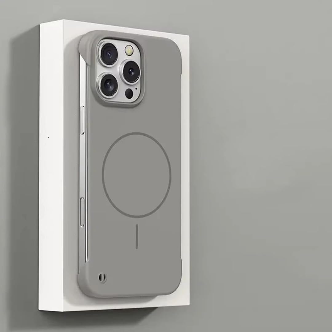 Coque en polycarbonate mat gris titane haut de gamme pour iPhone 14 Plus rigide